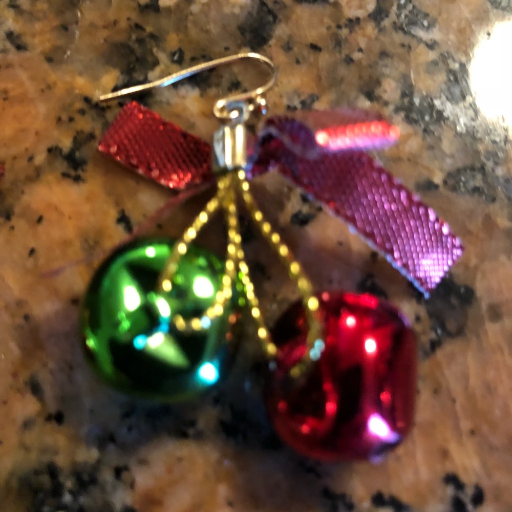 ❌Christmas earrings Bow & Bells - Picture 2 of 4